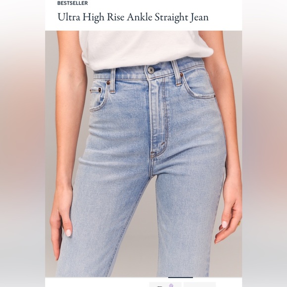 Ultra High Rise Ankle Straight Jeans - Picture 7 of 14